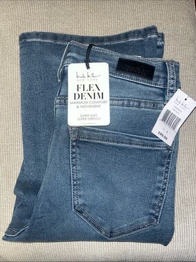 Nicole Miller high-rise boot cut Jeans flex Denim size 4 Soho